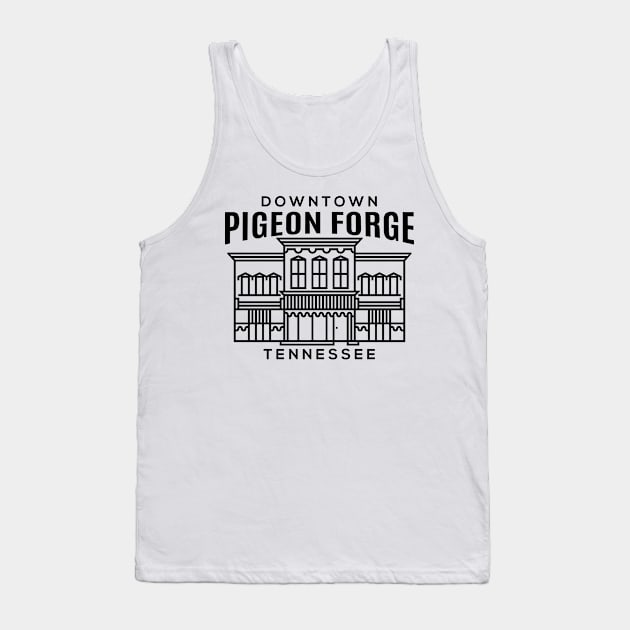 Downtown Pigeon Forge TN Tank Top by HalpinDesign